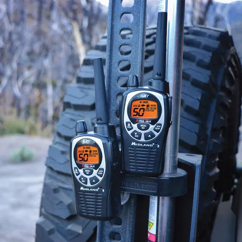 Miniatura 6 de Midland GXT1000VP4 Radio bidireccional GMRS de 50 canales – Walkie Talkie de hasta 36 millas – Negro/Plata (paquete de 4)