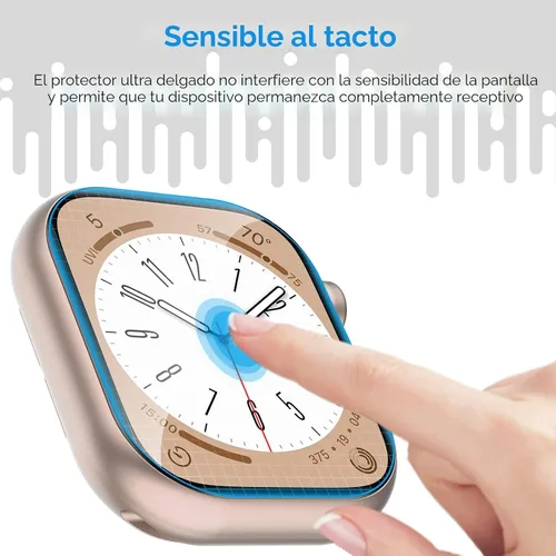 Miniatura 5 de UniqueMe Paquete de 8 protectores de pantalla para Apple Watch Series 11/10 de 42 mm - [TPU suave, no de vidrio][Sin burbujas] iWatch, protección