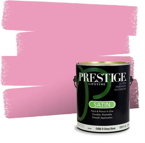 Miniatura 770 de Prestige Paints Pintura exterior e imprimación en uno, 1 galón, plano, coincidencia comparable de Valspar* Amber Rose*