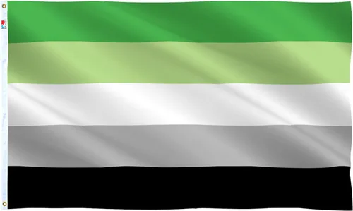 Miniatura 8 de rhungift Bandera de orgullo asexual de 3 x 5 pies, moderada para exteriores/interiores en ambos lados de poliéster 100D, banderas de asexualidad gay