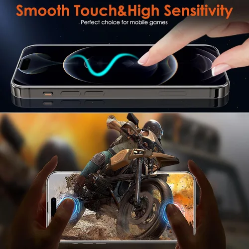 Miniatura 4 de Protector de pantalla [3 unidades de película de hidrogel suave para iPhone 15 Pro/15, TPU flexible irrompible mejorado]