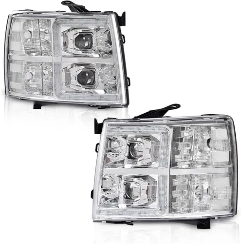 Miniatura 23 de G-PLUS Conjunto de faros, compatible con Chevy Silverado 2007 2008 2009 2010 2011 2012 2013 2014 Chevy Silverado parachoques faro, lente