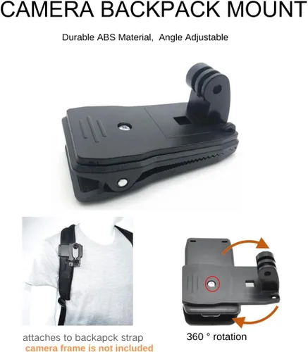 Miniatura 4 de Kit de accesorios para Insta360 Go Ultra - Montaje en el pecho, correa para la cabeza, agarre de mano y soporte de mochila para cámara de acción Go