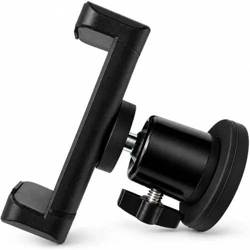 Soporte magnético para teléfono de gimnasio, ajustable en 360°, soporte magnético portátil para teléfono para gimnasio, se fija a superficies