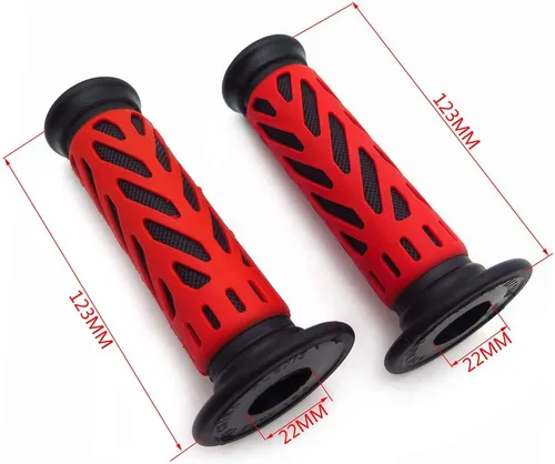 Miniatura 4 de Empuñaduras de gel estilo H para ATV Watercraft, color rojo, compatible con ATV QUAD BOMBARDIER JET SKI ATV RECON RINCON Brute Force Prairie ATV