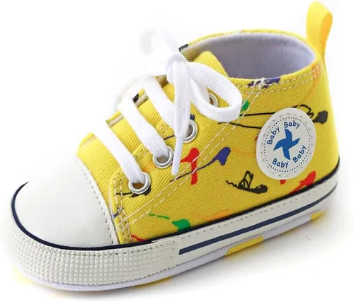 Miniatura 48 de Zapatos deportivos de lona de lona para bebés y niñas, suela antideslizante suave, suela antideslizante