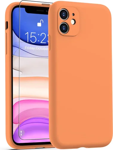 Miniatura 103 de DEENAKIN Funda de silicona compatible con iPhone 12 con protector de pantalla, mejora la protección de la cámara, funda protectora suave y flexible