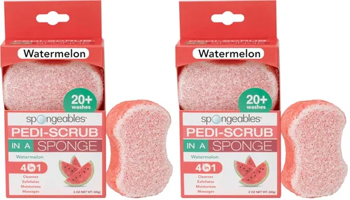 Miniatura 11 de Spongables Pedi Scrub - Esponja exfoliante para pies de 5+ lavados, lavanda, 6 unidades Aceite de árbol de té de lavanda Viaje