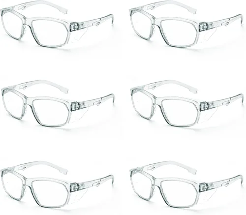 Miniatura 55 de ProtectX Elegantes gafas de seguridad antivaho y resistentes a los arañazos, gafas de protección UV, lentes de bloqueo de luz azul para hombres