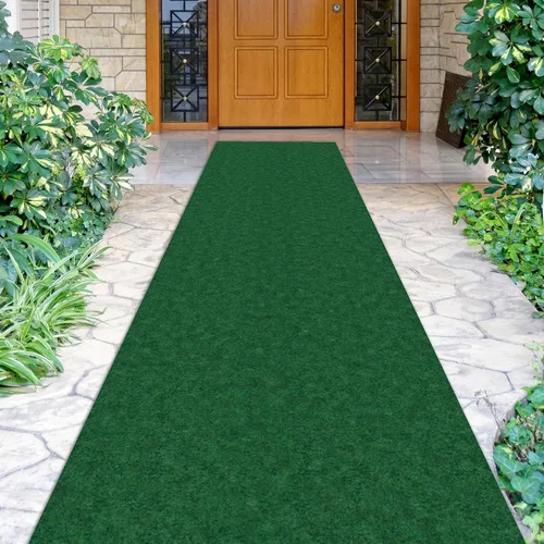 Miniatura 11 de Ottomanson - Tapete antideslizante alargado para interiores y exteriores, diseño de color liso, base de goma, para pasillo, cocina, sala de estar