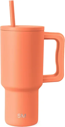 Miniatura 70 de Simple Modern - Vaso Trek de 30 onzas con asa y tapa con sorbete, taza de viaje de acero inoxidable con aislamiento, apta para portavasos Sea