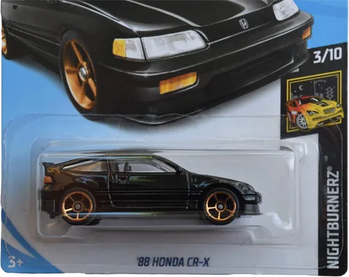 Miniatura 2 de Hot Wheels Nightburnerz 3/10 [Negro] '88 Honda CR-X 49/250