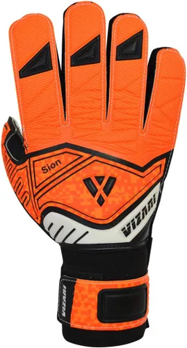 Vizari Sion - Guantes de portero de fútbol para niños y adultos, material sintético, palma de látex alemana de 0.118 in, pulsera elástica ajustable,