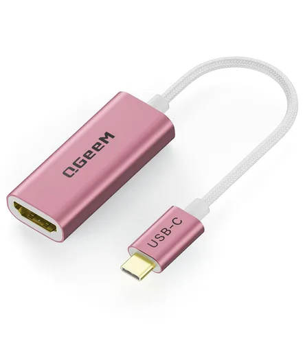 Miniatura 15 de QGeeM Cable adaptador USB C a HDMI 4K, adaptador USB tipo C a HDMI [Thunderbolt 3/4] HDMI para Laptop MacBook Pro/Air, iPhone 15 16 17 Pro max, Dell