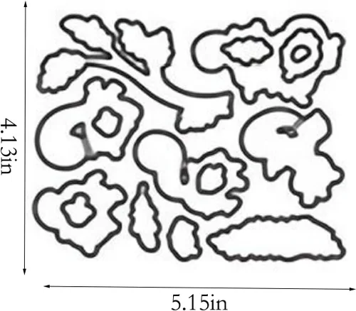 Miniatura 2 de Juego de sellos y troqueles de Acción de Gracias para hacer tarjetas, sellos transparentes y troqueles de corte de metal para álbumes de recortes