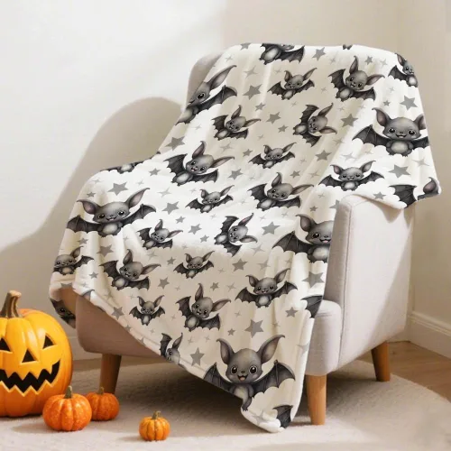 Miniatura 53 de Manta de murciélago de Halloween para bebé, regalo súper suave, manta acogedora para recién nacido, manta de recepción para bebé, manta para cuna