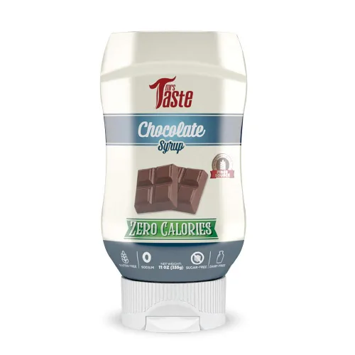 Mrs Taste Jarabe de chocolate sin azúcar, cero calorías, cero sodio, cero azúcar, alto en fibra, apto para dieta cetogénica, apto para dieta paleo,