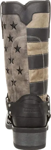 Miniatura 4 de Durango Bota con arnés de bandera negra desteñida, Negro