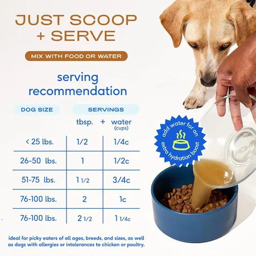 Miniatura 8 de Native Pet Caldo de hueso de res en polvo para perros (48 porciones) y el multivitamínico diario para perros (30 cucharadas) – Multivitamínico