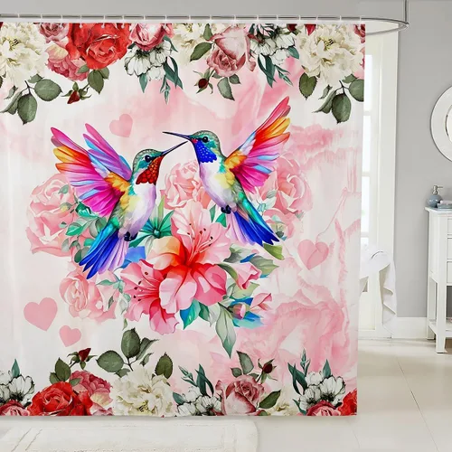 Miniatura 46 de Castle Fairy Cortinas de ducha con hojas de ginkgo, cortina de baño botánica de naturaleza verde, tela de plantas de acuarela, juego de decoración