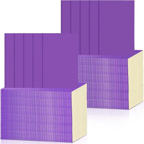 Miniatura 17 de Handepo 100 paquete de cuadernos de composición A5/A6 con líneas rayadas, cuadernos de composición de cartón Kraft a granel con cubierta suave