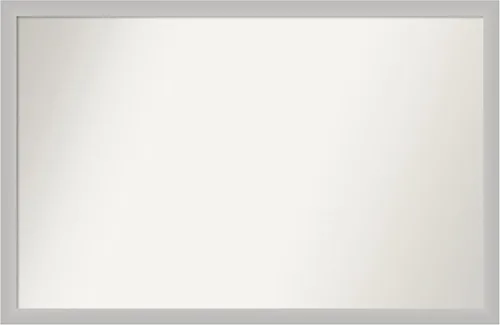 Miniatura 169 de Amanti Art Silver Bathroom Mirror for Over Sink, 24x49 Custom Made Marred Pewter Rectangle Vanity Mirror, Oversize Casual Wood Frame, Hangs Estaño