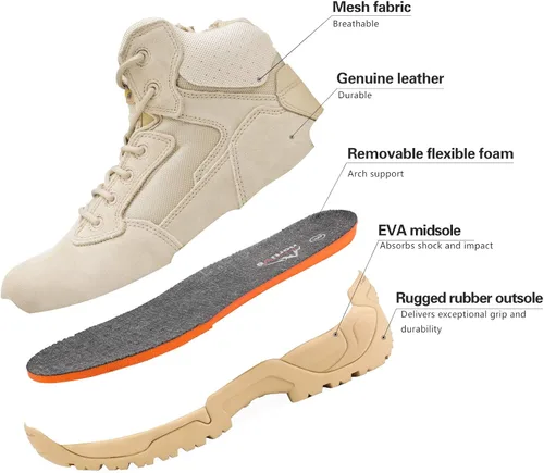 Miniatura 4 de NORTIV 8 Mens Military Tactical Work Boots