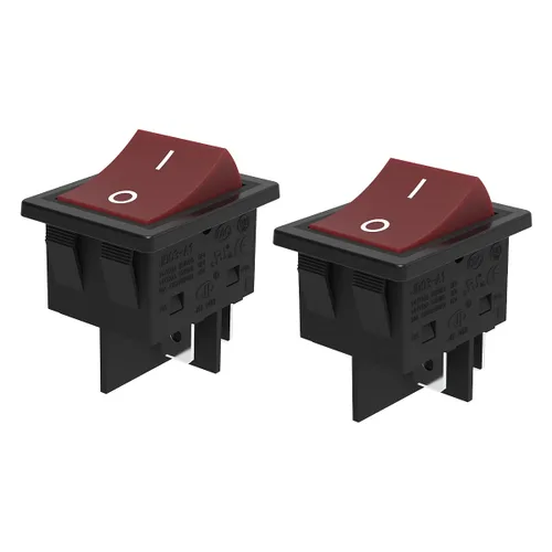 Miniatura 8 de lcocove JD IP65 - Interruptor de cable en línea impermeable 125/250 V, 30 A, 4 pines, 2 posiciones de encendido y apagado, interruptor de botón