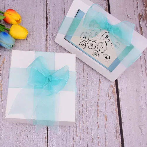 Miniatura 6 de Hapeper Cinta de organza transparente de 1-1/2 pulgadas, 50 yardas/rollo (Azul Lago)