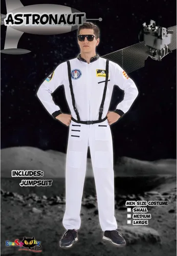 Miniatura 5 de EraSpooky Disfraz de astronauta para hombre, disfraz de Halloween para adultos, tallas XS-XL, para fiesta de disfraces y cosplay, color naranja