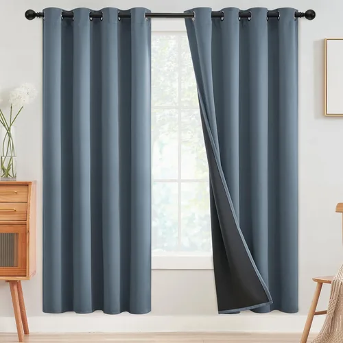 Miniatura 18 de SimpleHome - Cortinas opacas 100% para recámara, cortinas de ventana con ojales beige, con aislamiento térmico, cortinas de oscurecimiento