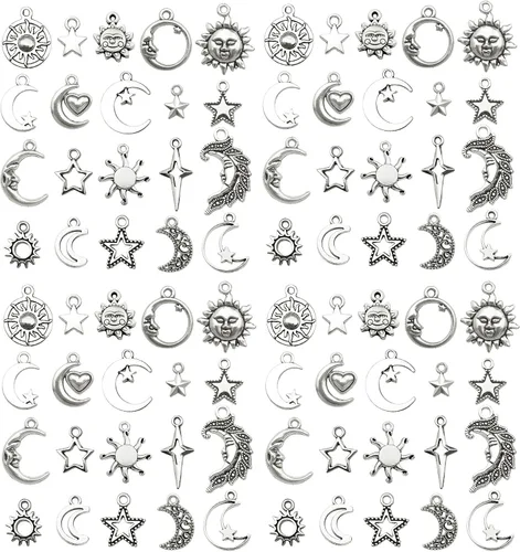 Miniatura 11 de WOCRAFT 60 piezas de dijes de pulsera de cruz dorada KC para juegos de fabricación de joyas, collares, pulseras, llaveros, kit de suministros de KC
