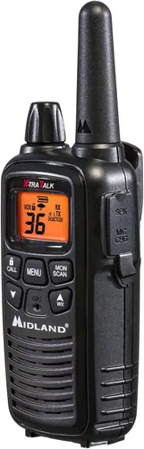 Miniatura 3 de Midland LXT600BBX4 FRS Walkie Talkies para Negocios - Radios de Dos Vías de Largo Alcance de 36 Canales con Auriculares y Base de Carga, Alertas