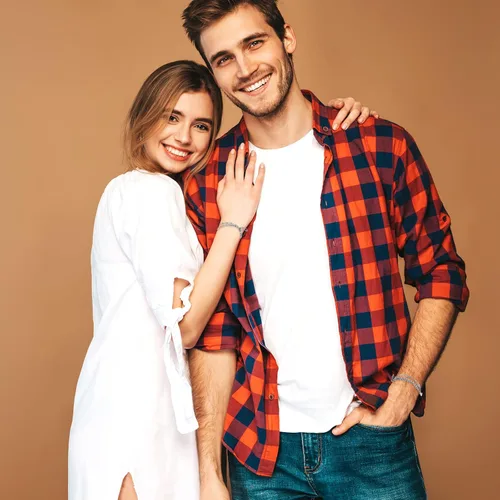 Miniatura 4 de Long tiantian Pulseras magnéticas a juego para parejas, cadena de eslabones con dije de corazón, pulseras de promesa para parejas, novios y novias