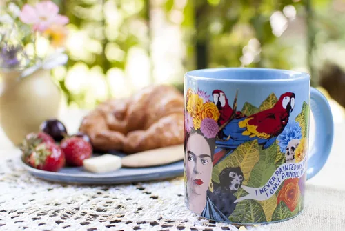 Miniatura 3 de The Unemployed Philosophers Guild Frida Kahlo Art Coffee Mug - Citas famosas en inglés y español
