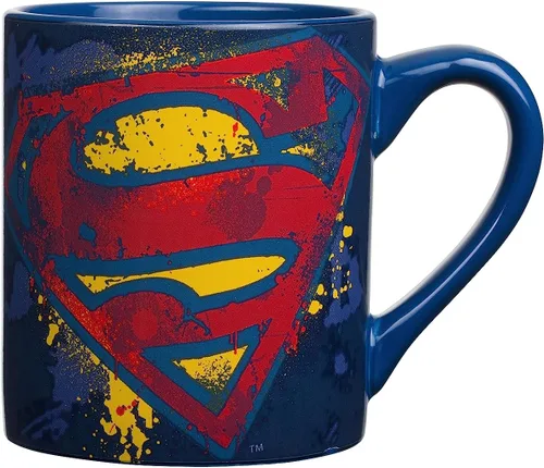 Miniatura 9 de Silver Buffalo DC Comics Taza de cerámica con logotipo de Batman, 20 onzas