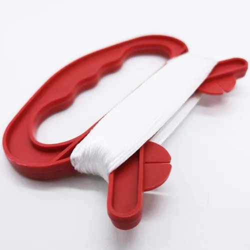 Miniatura 7 de Paquete de 10 mini bobinadoras de carrete de cometas pequeñas, tablero de agarre rojo con cuerda de 98.4 ft para principiantes Fly Tiny Kites