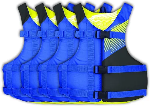 Miniatura 11 de Stohlquist Universal Fit Adult Life Jacket PFD (4 Pack) Coast Guard Approved, for Men and Women 90+ lbs, Lightweight Neoprene and Adjustable, Ideal