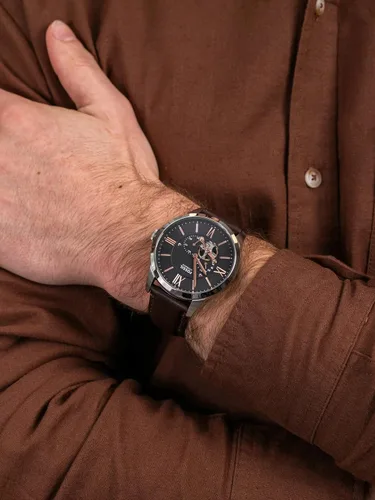 Miniatura 7 de Fossil - Reloj de pulsera automático y mecánico de estilo Townsman en acero inoxidable para hombre