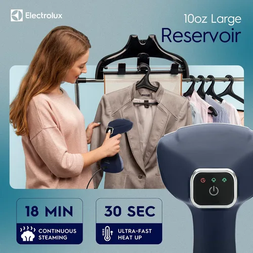 Miniatura 2 de Electrolux Vaporizador para ropa, LX15003 Vaporizador portátil de mano para tela y prendas de vestir, removedor de arrugas con removedor de pelusa