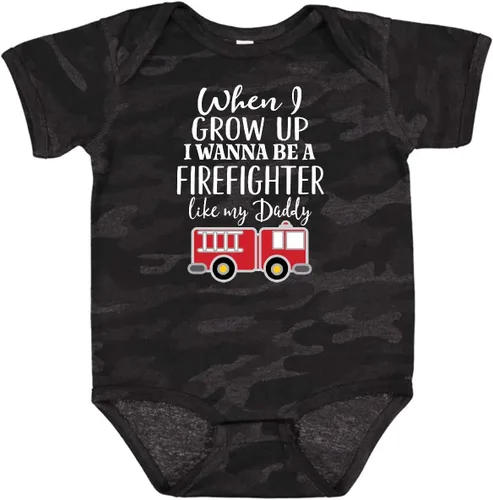 Miniatura 12 de inktastic Body de bebé Future Firefighter Like Daddy