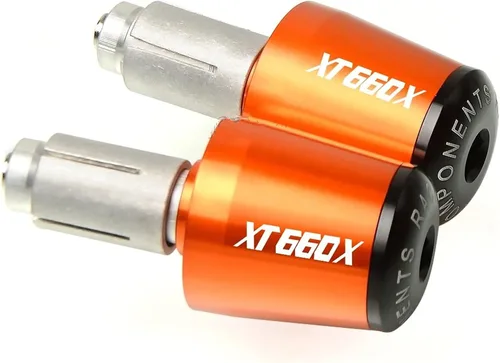Miniatura 5 de Contrapeso motocicleta 7/8 "0.866 in manillar mano Grips mango barra extremo tapa para Yamaha XT660 X XT660X 2004-2017 2005 2006 2007 2008 2009 2010