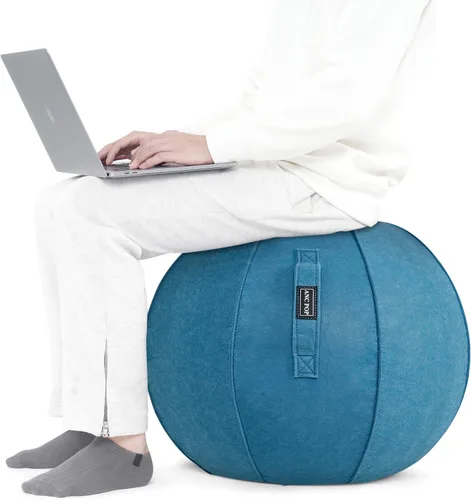 Miniatura 9 de ANC POP Pelota de yoga, silla antideslizante de estabilidad, pelota de gimnasio grande de 25 pulgadas para fitness, equilibrio y entrenamiento