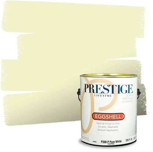 Miniatura 167 de PRESTIGE Pinturas Pintura interior e imprimación en uno, 1 galón, cáscara de huevo, aventura
