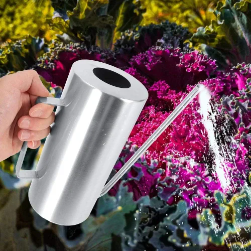 Miniatura 6 de Olla de riego de acero inoxidable de alta capacidad de 1,5 L con larga vida útil para el jardín del hogar, default