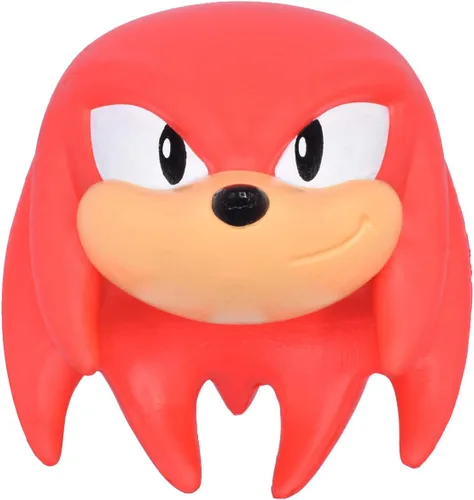 Just Toys Sonic The Hedgehog Mega SquishMe – Knuckles | Squishy con Licencia Oficial, Espuma de Elevación Lenta – 6″ - Sonic, Knuckles, Tails, Amy