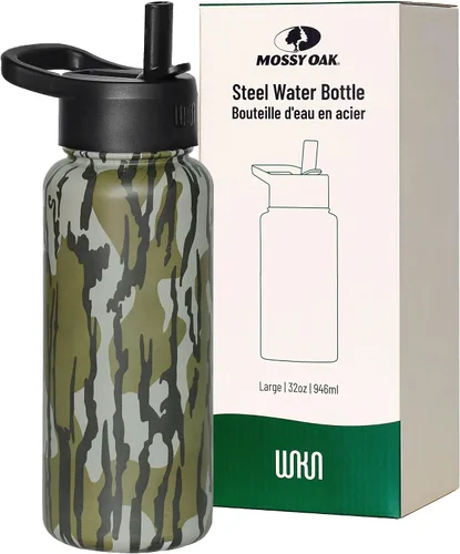 Miniatura 31 de Wildkin Kids - Botella de agua de acero inoxidable de 14 onzas para niños – Sin BPA, a prueba de fugas, aislada, fácil de limpiar - Ballerina