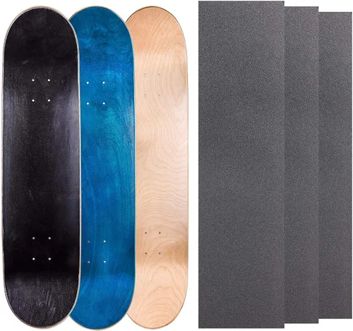 Miniatura 28 de Cal 7 Tablas de patineta de arce en blanco con cinta de agarre (paquete de 3, combinaciones)