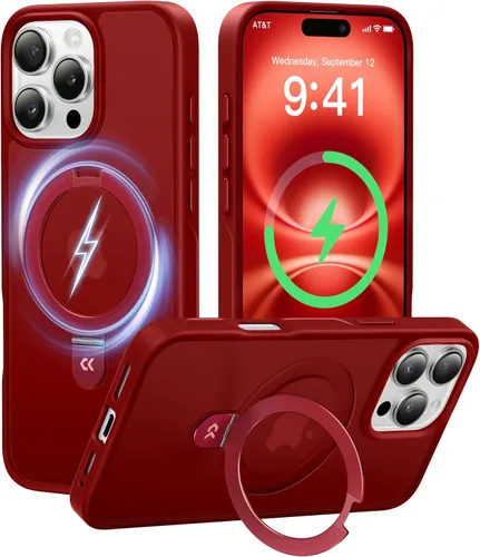 Miniatura 32 de CASEKOO- Funda para iPhone 15 c/soporte magnético invisible [protecc. militar contra caídas] [compatible c/MagSafe], a prueba de impactos, delgada