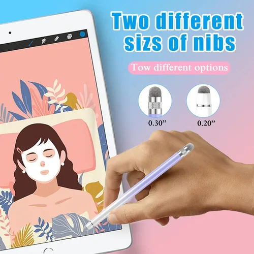 Miniatura 5 de Bopomofo 2 piezas de lápices capacitivos para pantallas táctiles, Lápiz capacitivo para iPhone/iPad/Tablet Android/Microsoft Surface, Compatible